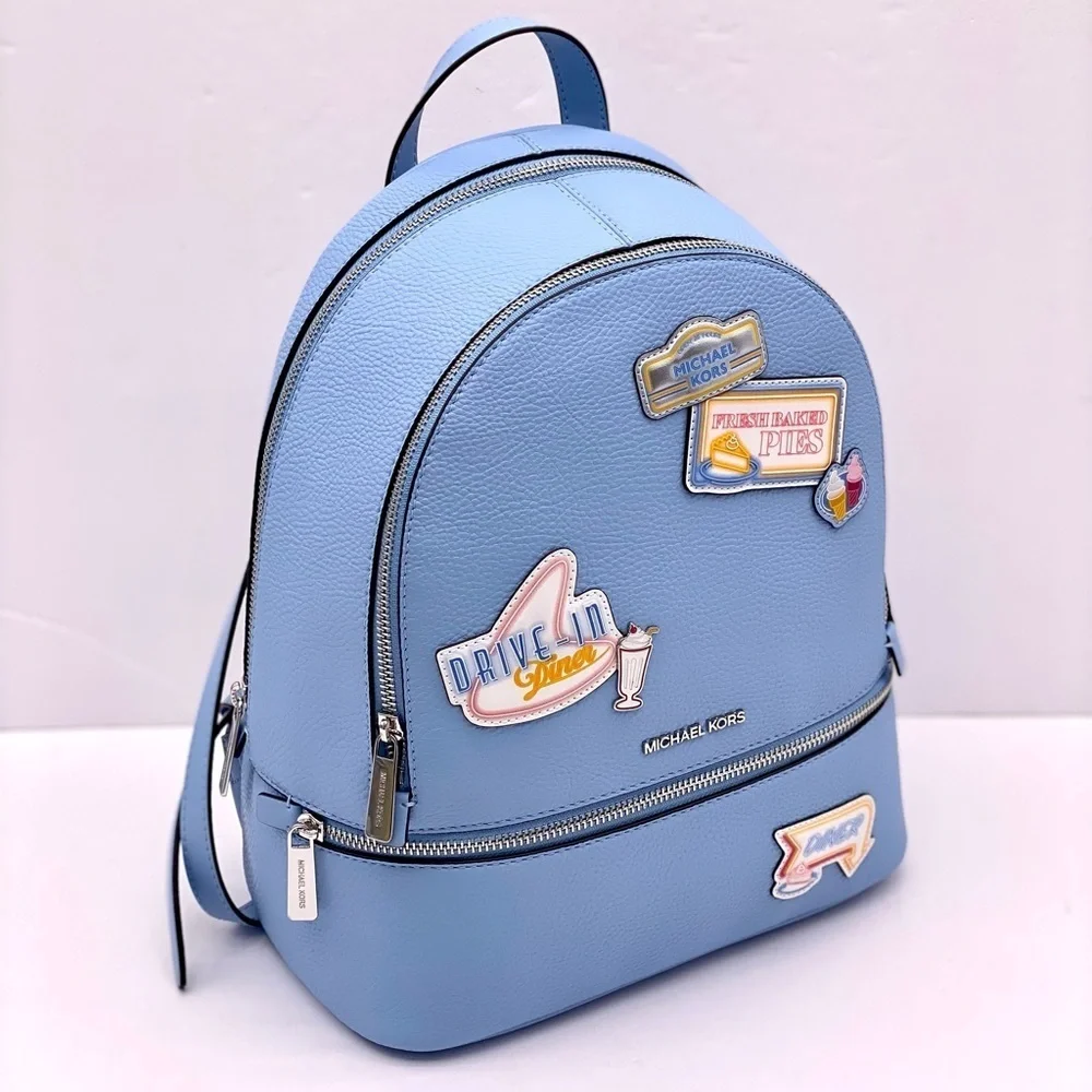 Michael Kors Medium Embellished Backpack Light Sky